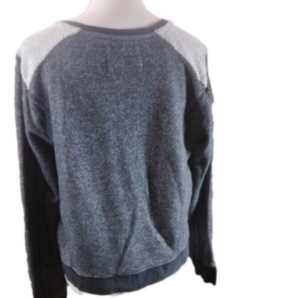 DKNY Jeans Women's Dark Gray Front Side Zipper Top Size Large - Picture 4 of 8